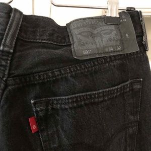 LEVI'S 501 Black Label Black Jeans W34L32